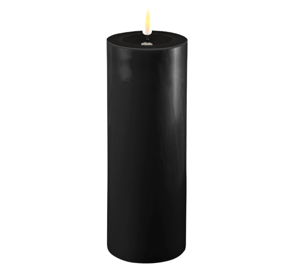 Real Flame LED-kubbelys 7,5x20 cm sort fra Deluxehomeart