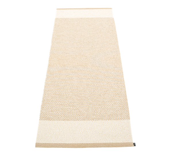 Edit matte beige vanilje metallic 70x200 cm fra Pappelina