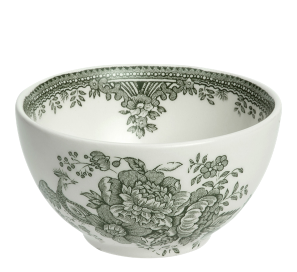 Green Asiatic Pheasants sukkerskål liten fra Burleigh