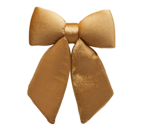 Juletrepynt sløyfe fløyel 25 cm gull EDG Enzo de Gasperi