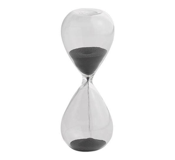 Time S timeglass 3 minutt sort 1 fra HAY