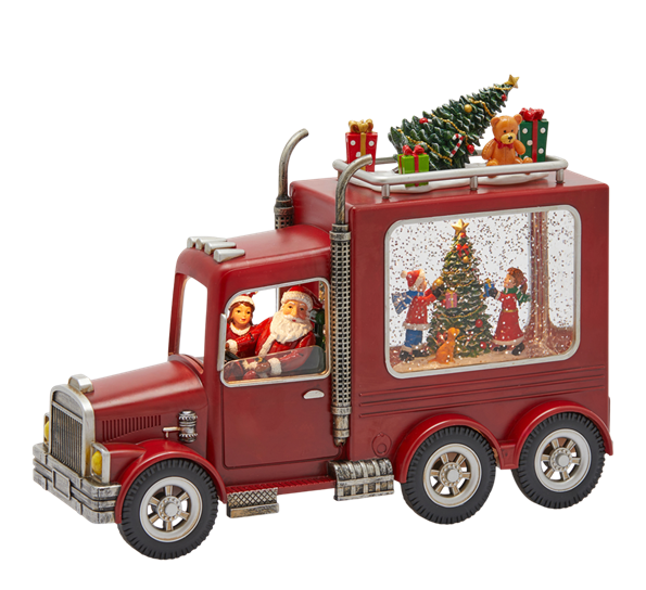 <p>Varebil med LED-lys og musikk 21,5 cm rød EDG Enzo de Gasperi</p>
