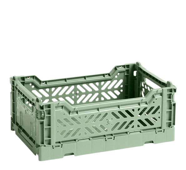 Colour Crate 17x26,5x10,5 cm dusty green oppbevaringskasse fra HAY