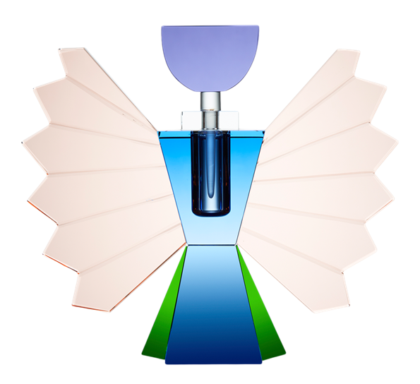 Rochester parfymeflakon rouge kobolt plomme grønn klar fra Reflections Copenhagen