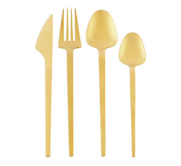Vienna bestikksett 24 deler gull fra Jonathan Adler