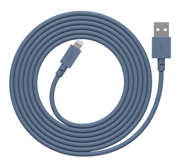 Cable 1 USB A sjøblå 1,8 m fra Avolt