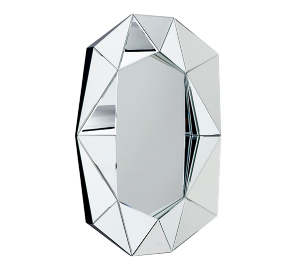 Diamond speil l sølv l72xh100xd6,2 cm fra Reflections Copenhagen