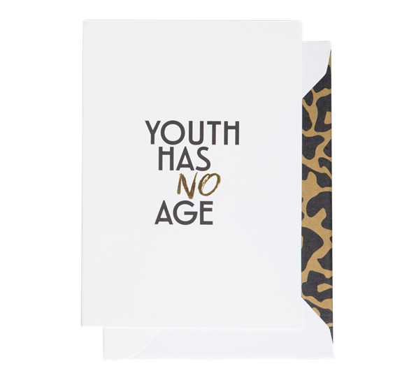 Kort A6 Youth has no age hvitt Cardsome