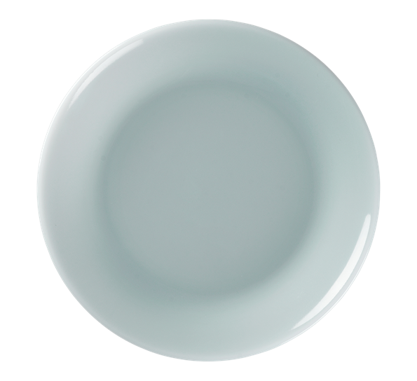Milk asjett 20,5 cm blå tåke fra Lucie Kaas