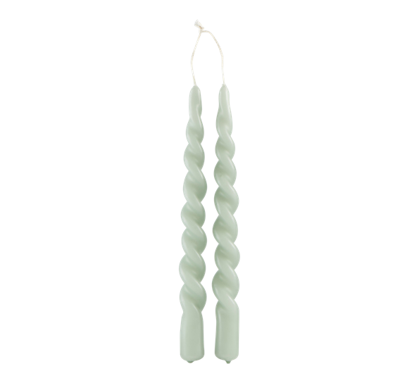 Twist lys 24 cm soft grønn 2 stk Vinding