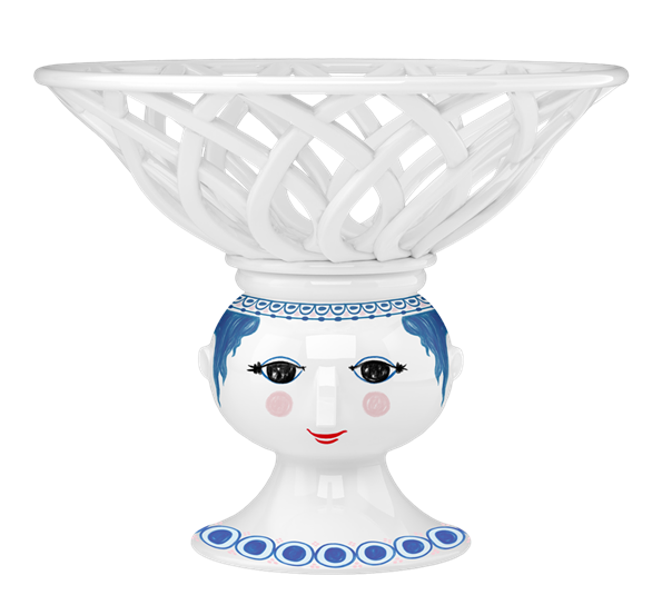 Dora skål ø25 cm blå fra Bjørn Wiinblad