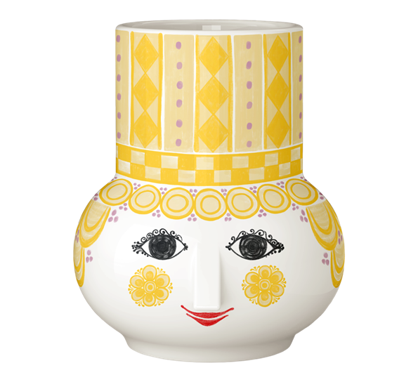 Olga lysestake 9 cm gul fra Bjørn Wiinblad