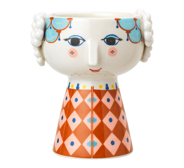 Eva lysestake terracotta H9,5 cm fra Bjørn Wiinblad