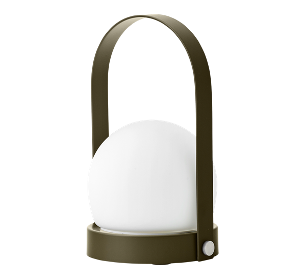 Carrie bærbar led-lampe ip44 oliven fra Audo Copenhagen
