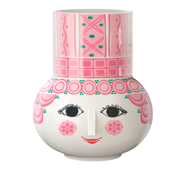 Olga vase h15 cm rosa Bjørn Wiinblad