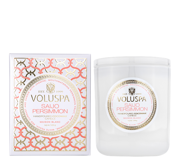 Duftlys 60t Saijo Persimmon fra Voluspa