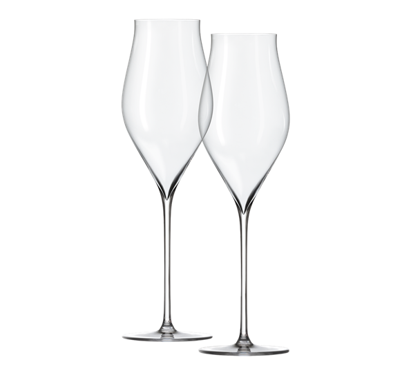 Notes champagneglass 38cl 2-pk klar Holmegaard