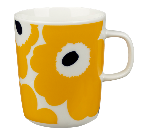 Unikko krus 2,5 dl gul fra Marimekko