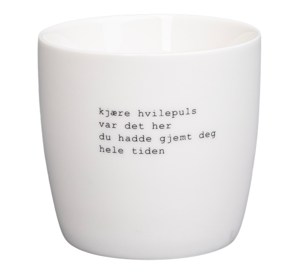 Krus Kjære hvilepuls 30cl hvit fra Sögne Home