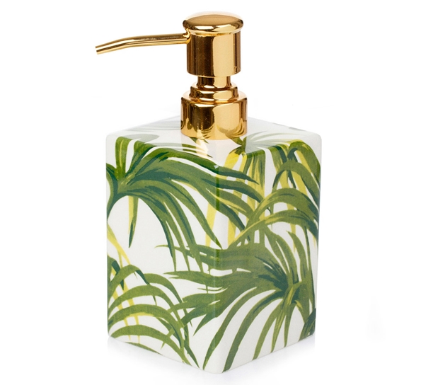 Palmeral såpedispenser hvit/grønn