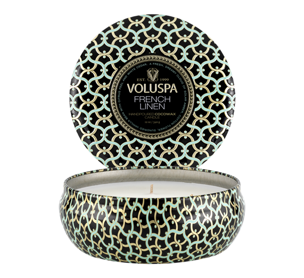 Duftlys 40t 3 veker French Linen fra Voluspa