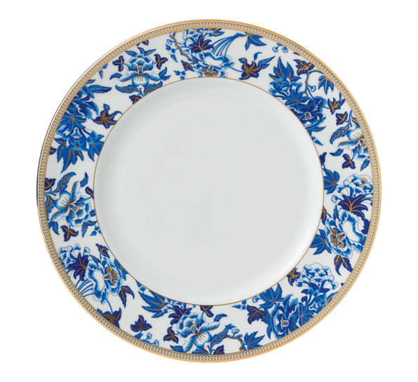 Hibiscus tallerken flat floral 27 cm fra Wedgwood