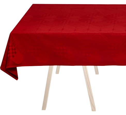Christmas duk 140x350 cm dyp rød fra Georg Jensen Damask