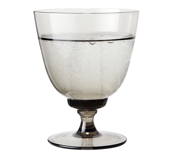 Flow vannglass med stett 35 cl smoke fra Holmegaard