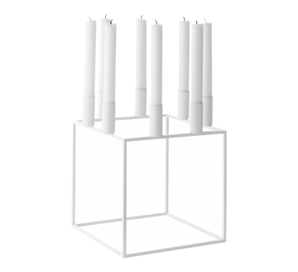 Kubus 8 lysestake hvit fra By Lassen