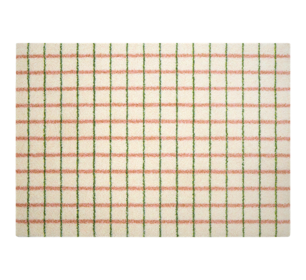 Grid Lime Candycane dørmatte 60x85 cm fra Heymat