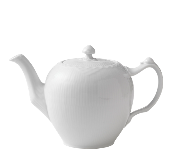 Hvit Halvblonde tekanne med lokk 1 liter fra Royal Copenhagen