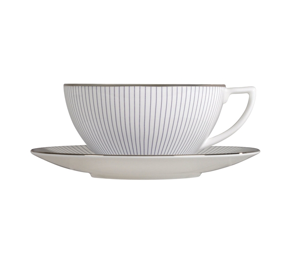 JC Pinstripe skål til tekopp 15 cl fra Wedgwood