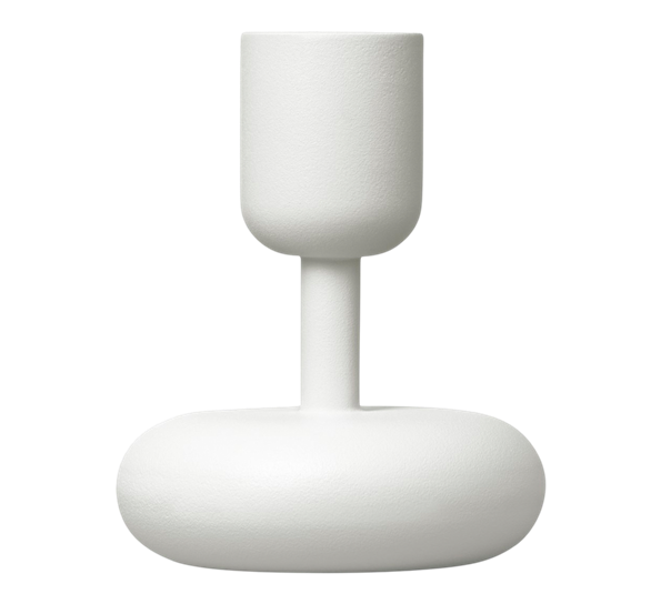 Nappula lysestake 107 mm hvit fra Iittala