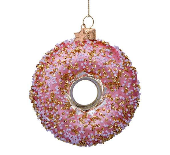 Glassornament smultring oransje H11 cm fra Vondels