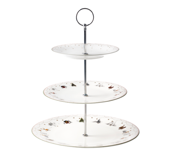 Julemorgen etasjefat 34 cm fra Wik & Walsøe