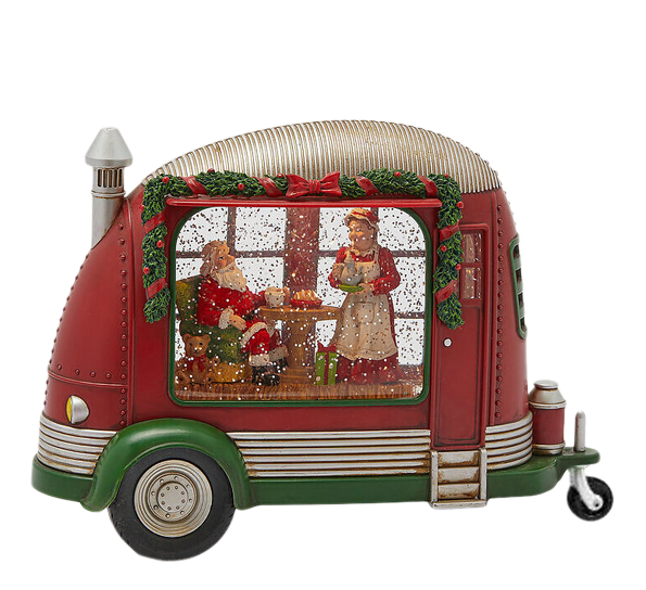 <p>Campingvogn med LED-lys og musikk 20 cm EDG Enzo de Gasperi</p>
