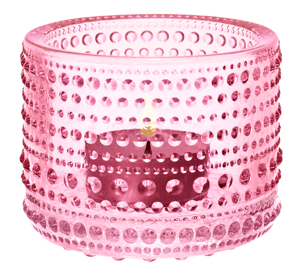 Kastehelmi rosa lyslykt fra Iittala