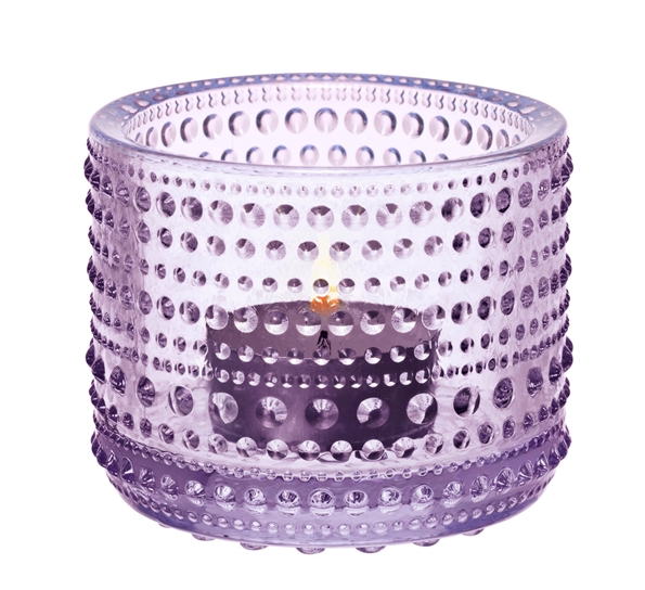 Kastehelmi lavendel lyslykt 64mm fra Iittala