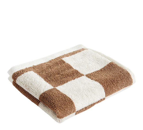 Check vaskeklut 30x30 cm cappuccino fra HAY