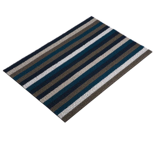 Dørmatte even stripe marine 46x71 cm fra Chilewich