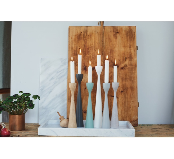 Rolf lysestake antrasittgrå 33 cm