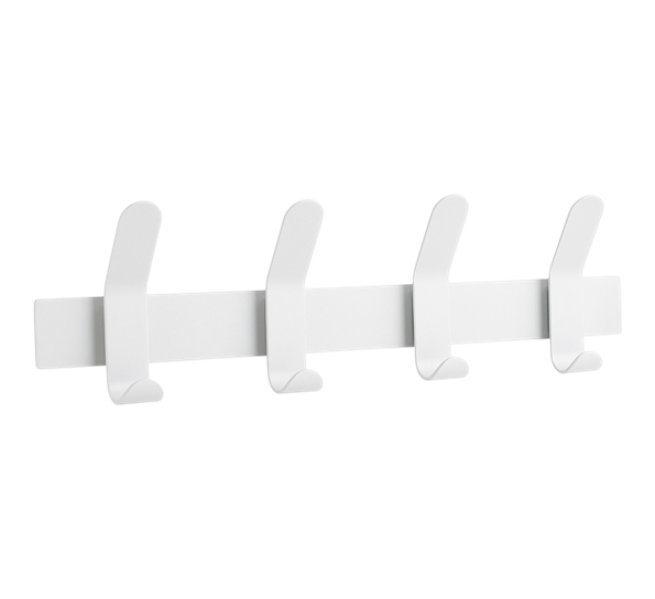 Singles knaggrekke A-Rack hvit 11x40 cm fra Zone