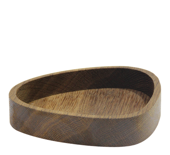 Wood Box Curve røkt eik 12,5x14 cm fra Lind DNA