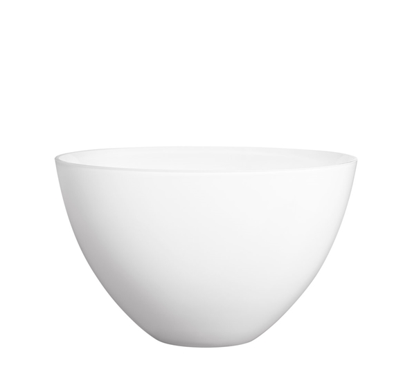 Cocoon skål hvit stor fra Holmegaard