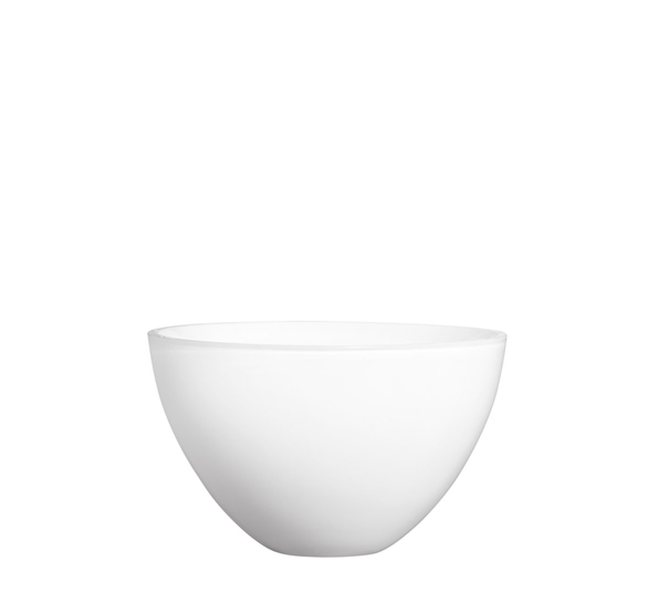 Cocoon skål hvit liten fra Holmegaard