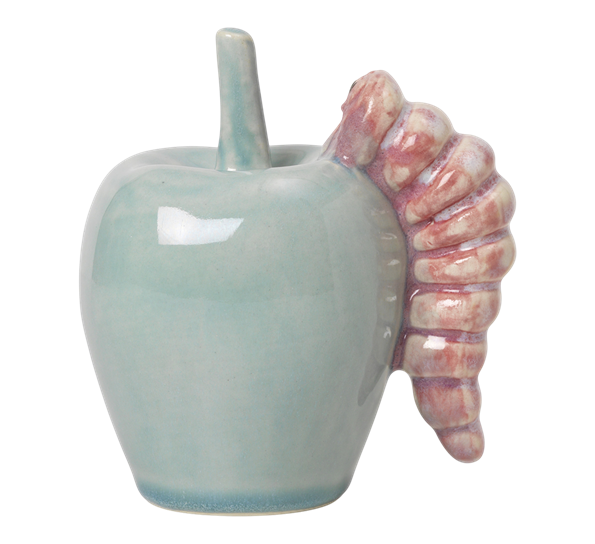 Poppery eple med mark mint pink Kähler
