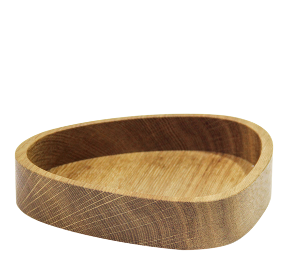 Wood Box Curve eik natur 12,5x14 cm fra Lind DNA
