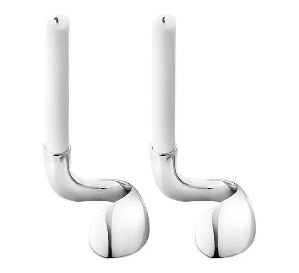 Bloom lysestaker 2 pk fra Georg Jensen