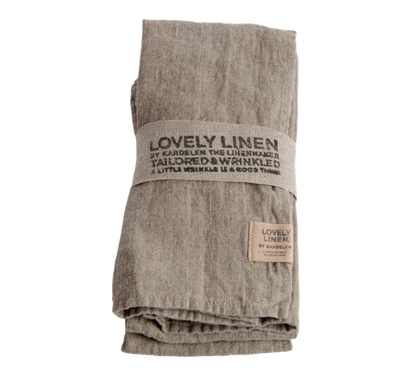 Lovely servietter 45x45 cm Natural Beige 4-pk fra Lovely Linen