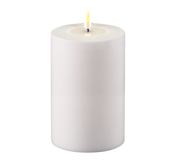 Real Flame utendørs LED-kubbelys 15x10 cm hvit fra Deluxehomeart